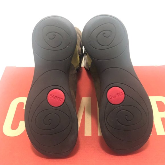 ✨HOST PICK✨ Camper Twins Puzzle Kaki Suede Tall Boots - Size 6 - Picture 8 of 12